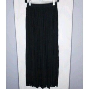 Decree Maxi Skirt S Black Sheer Overlay Chiffon Lined Classic Versatile BohoChic